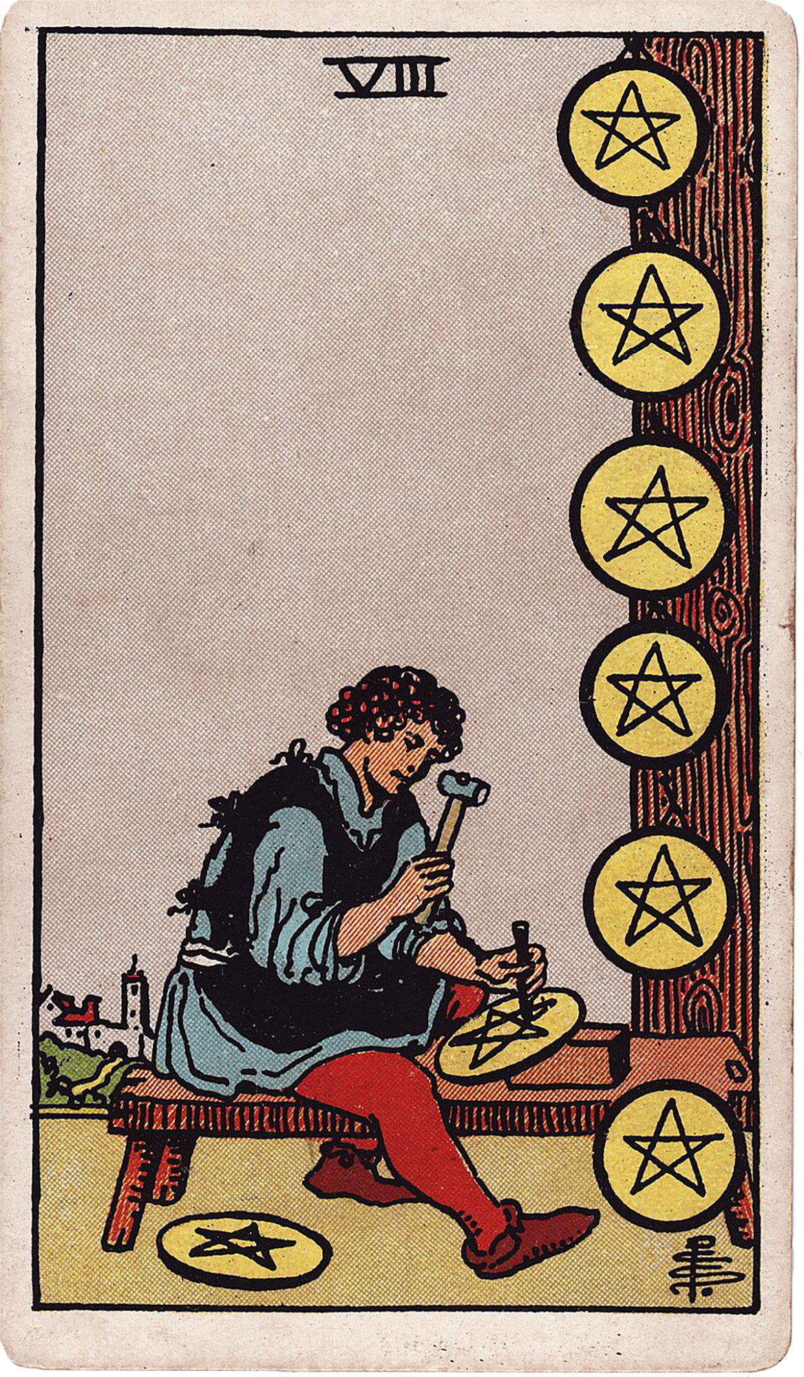 8 of Pentacles Tarot card